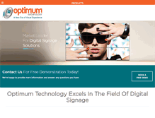 Tablet Screenshot of optimum.com.pk