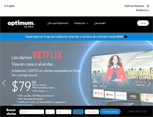 Tablet Screenshot of espanol.optimum.com